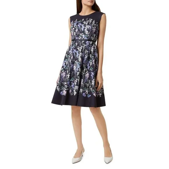 【HOBBS LONDON】ヒリアードレス hobbs | Dresses | Hobbs London Aubrie Fit Flare Poplin